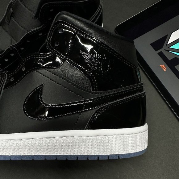 Nike Air Jordan 1 Mid "Space Jam" GS 6.5Y/ Women’s 8 DV1337-004 - Picture 9 of 12